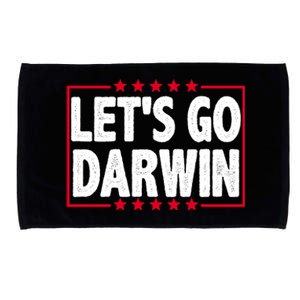 Let's Go Darwin Logo Microfiber Hand Towel