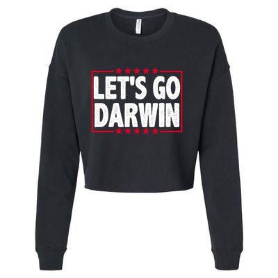 Let's Go Darwin Logo Cropped Pullover Crew