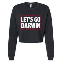Let's Go Darwin Logo Cropped Pullover Crew