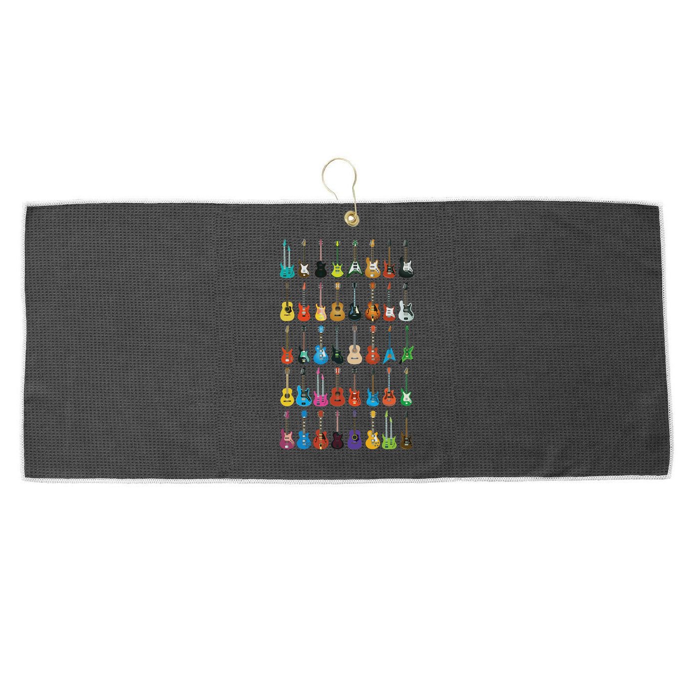 Love Guitar Different Guitars Music Lover Funny Gift Large Microfiber Waffle Golf Towel