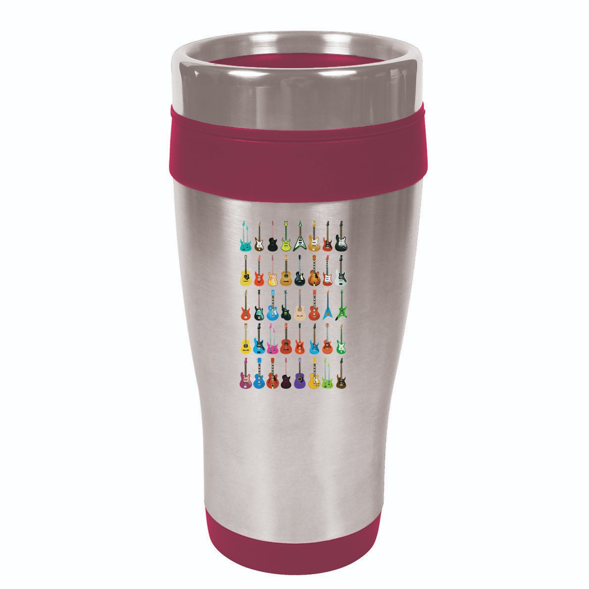 Love Guitar Different Guitars Music Lover Funny Gift 16oz Travel Tumbler