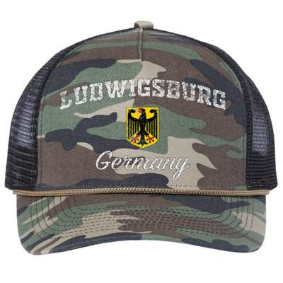 Ludwigsburg Germany Deutschland Retro Rope Trucker Hat Cap