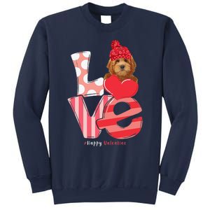 Love Goldendoodle Dog Valentine Day Goldendoodle Lover Gift Sweatshirt