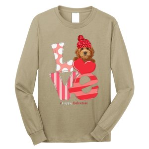 Love Goldendoodle Dog Valentine Day Goldendoodle Lover Gift Long Sleeve Shirt