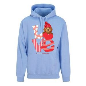 Love Goldendoodle Dog Valentine Day Goldendoodle Lover Gift Unisex Surf Hoodie