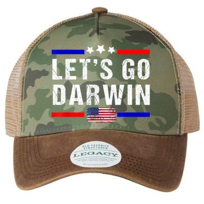 Let's Go Darwin Lets Go Darwin Meme Legacy Tie Dye Trucker Hat