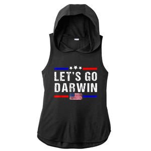 Let's Go Darwin Lets Go Darwin Meme Ladies PosiCharge Tri-Blend Wicking Draft Hoodie Tank