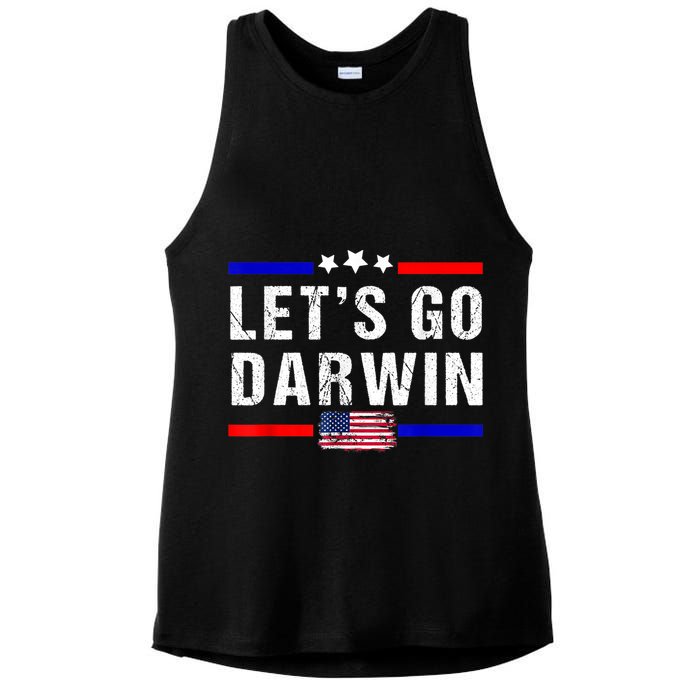 Let's Go Darwin Lets Go Darwin Meme Ladies PosiCharge Tri-Blend Wicking Tank
