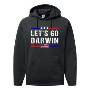 Let's Go Darwin Lets Go Darwin Meme Performance Fleece Hoodie