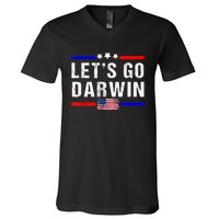 Let's Go Darwin Lets Go Darwin Meme V-Neck T-Shirt