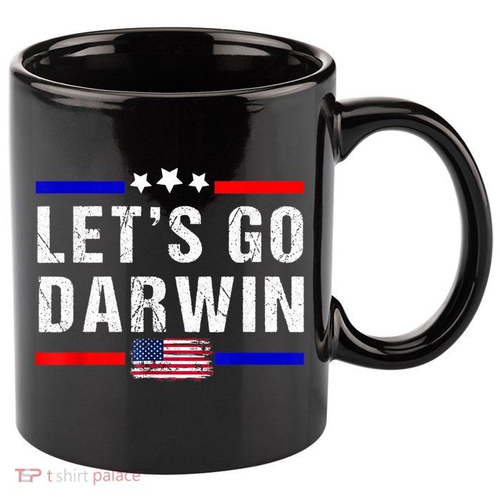 Let's Go Darwin Lets Go Darwin Meme 11oz C Handle Ceramic Mug