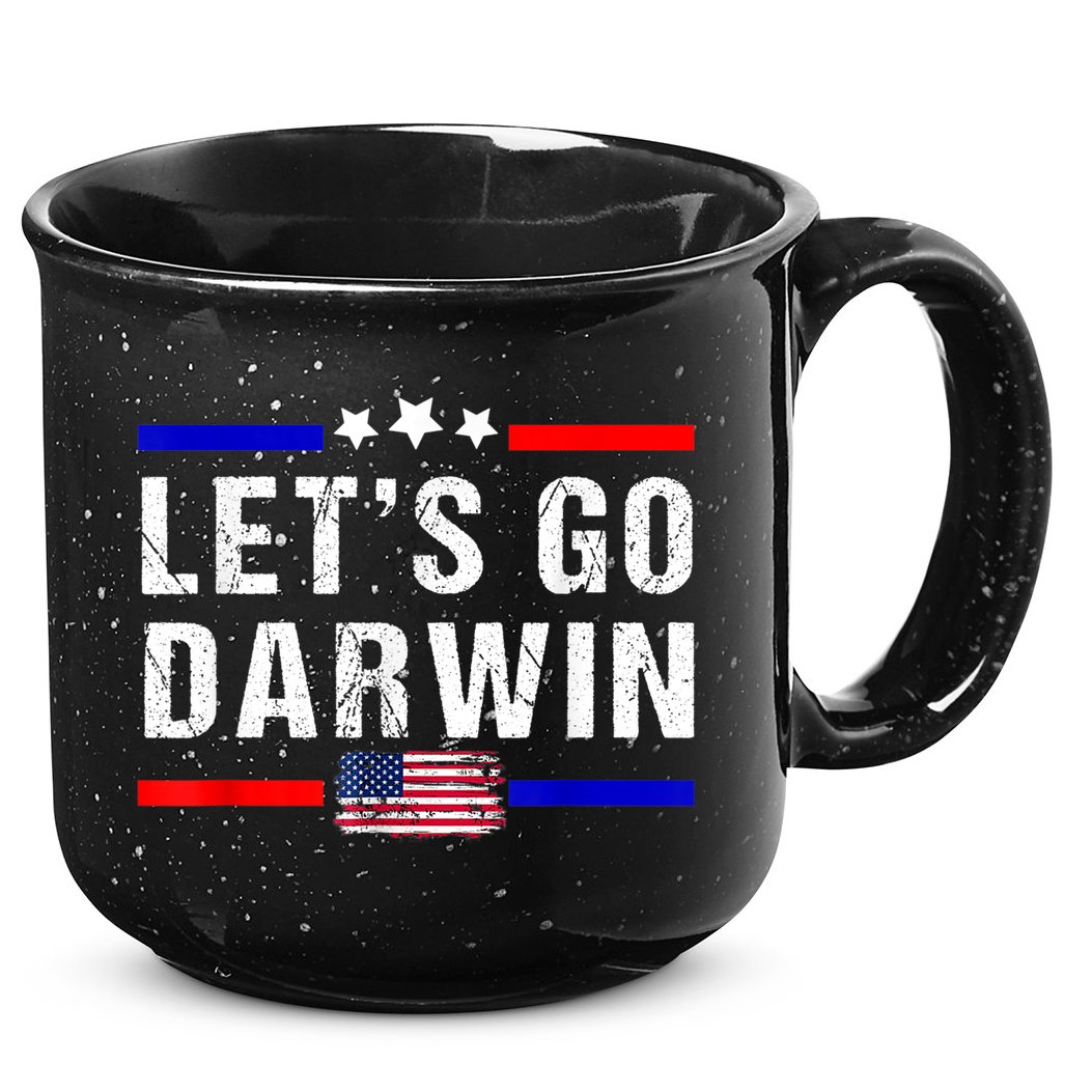 Let's Go Darwin Lets Go Darwin Meme 15oz Campfire Ceramic Mug