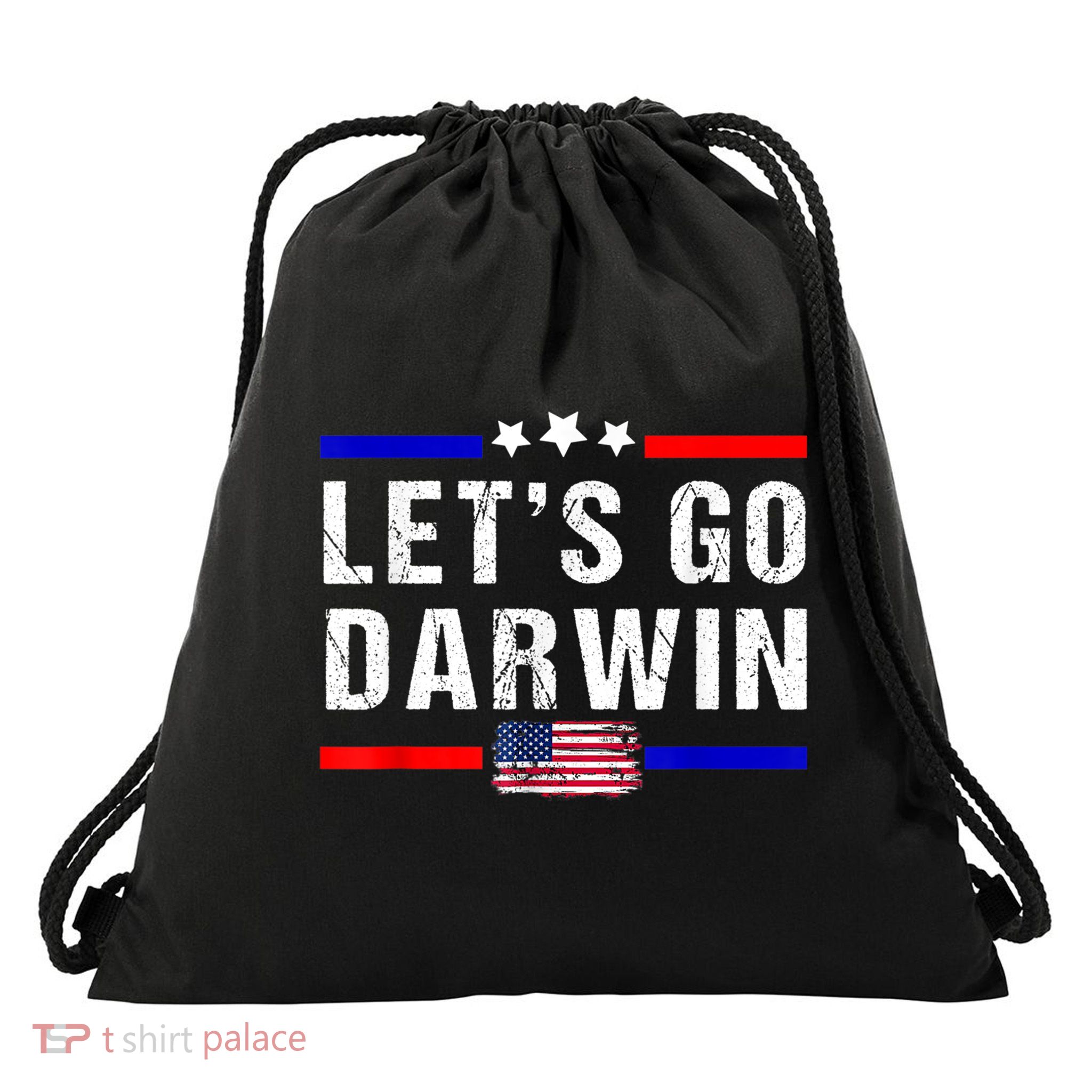 Let's Go Darwin Lets Go Darwin Meme Drawstring Bag