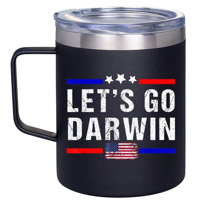 Let's Go Darwin Lets Go Darwin Meme 12oz Stainless Steel Coffee Mug