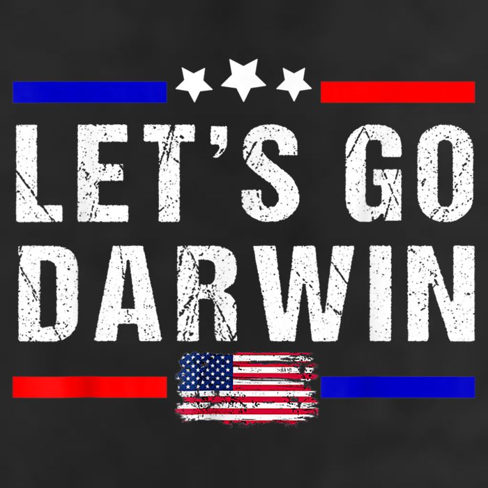 Let's Go Darwin Lets Go Darwin Meme Large Microfiber Waffle Golf Towel