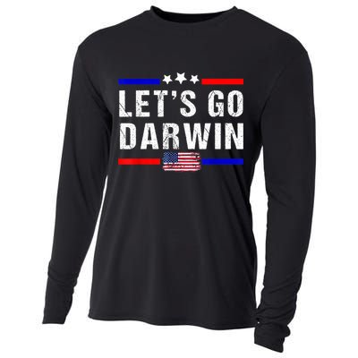 Let's Go Darwin Lets Go Darwin Meme Cooling Performance Long Sleeve Crew