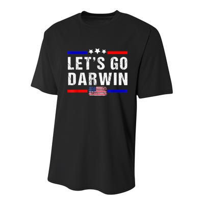 Let's Go Darwin Lets Go Darwin Meme Youth Performance Sprint T-Shirt