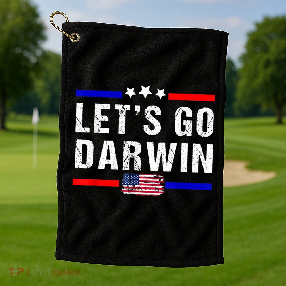 Let's Go Darwin Lets Go Darwin Meme Golf Towel