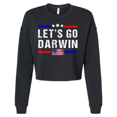 Let's Go Darwin Lets Go Darwin Meme Cropped Pullover Crew