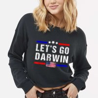 Let's Go Darwin Lets Go Darwin Meme Cropped Pullover Crew