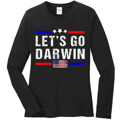 Let's Go Darwin Lets Go Darwin Meme Ladies Long Sleeve Shirt