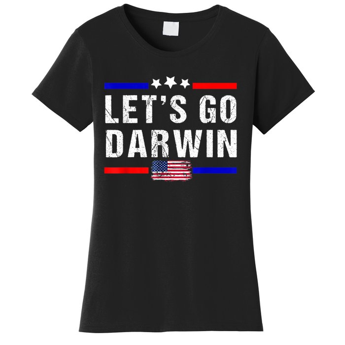 Let's Go Darwin Lets Go Darwin Meme Women's T-Shirt