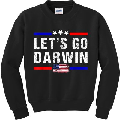 Let's Go Darwin Lets Go Darwin Meme Kids Sweatshirt