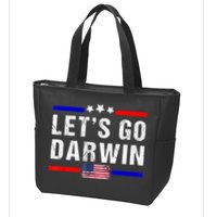 Let's Go Darwin Lets Go Darwin Meme Zip Tote Bag