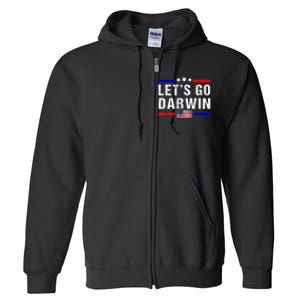 Let's Go Darwin Lets Go Darwin Meme Full Zip Hoodie