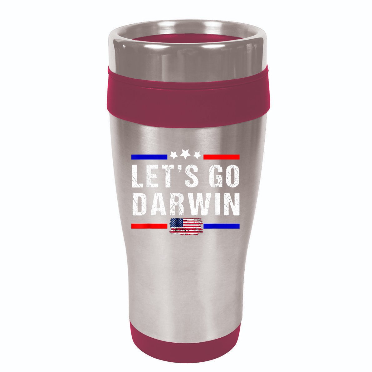 Let's Go Darwin Lets Go Darwin Meme 16oz Travel Tumbler