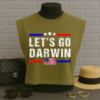 Let's Go Darwin Lets Go Darwin Meme Garment-Dyed Women's Muscle Tee