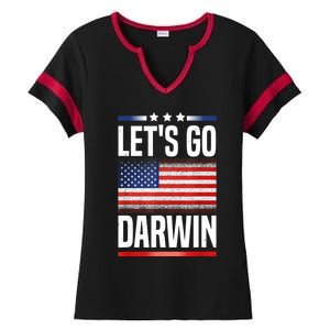 Let's Go Darwin Ladies Halftime Notch Neck Tee