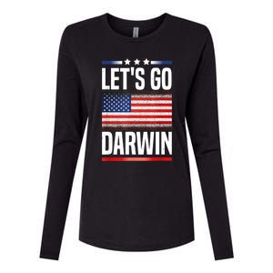 Let's Go Darwin Womens Cotton Relaxed Long Sleeve T-Shirt