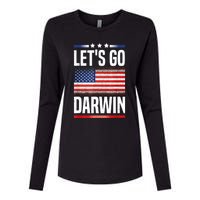 Let's Go Darwin Womens Cotton Relaxed Long Sleeve T-Shirt