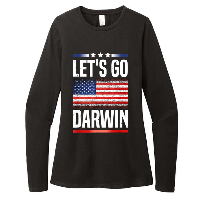 Let's Go Darwin Womens CVC Long Sleeve Shirt