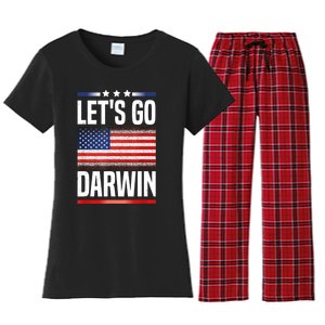 Let's Go Darwin Women's Flannel Pajama Set