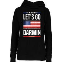 Let's Go Darwin Womens Funnel Neck Pullover Hood