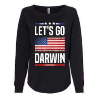 Let's Go Darwin Womens California Wash Sweatshirt