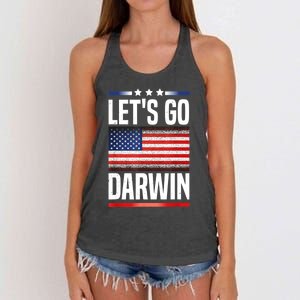 Let's Go Darwin Women's Knotted Racerback Tank