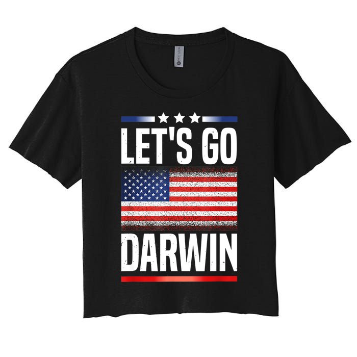 Let's Go Darwin Women's Crop Top Tee