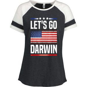 Let's Go Darwin Enza Ladies Jersey Colorblock Tee