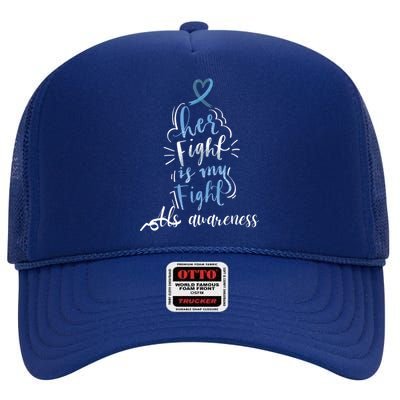 Lou Gehrigs Disease ALS Awareness Month Celebration, Perfect For MND Patients High Crown Mesh Back Trucker Hat