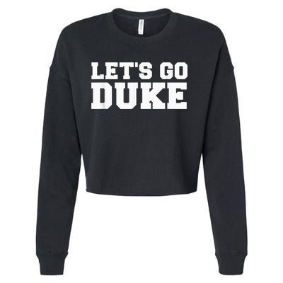 Let's Go Duke Cropped Pullover Crew