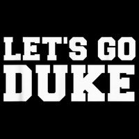 Let's Go Duke Cropped Pullover Crew