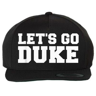 Let's Go Duke Wool Snapback Cap