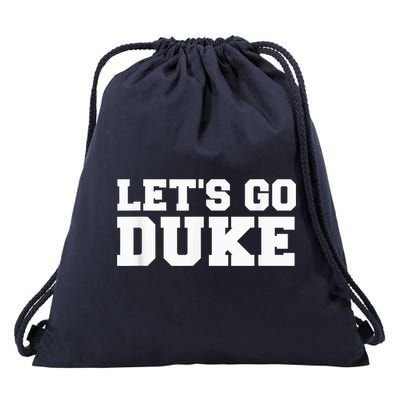 Let's Go Duke Drawstring Bag