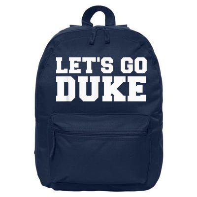 Let's Go Duke 16 in Basic Backpack