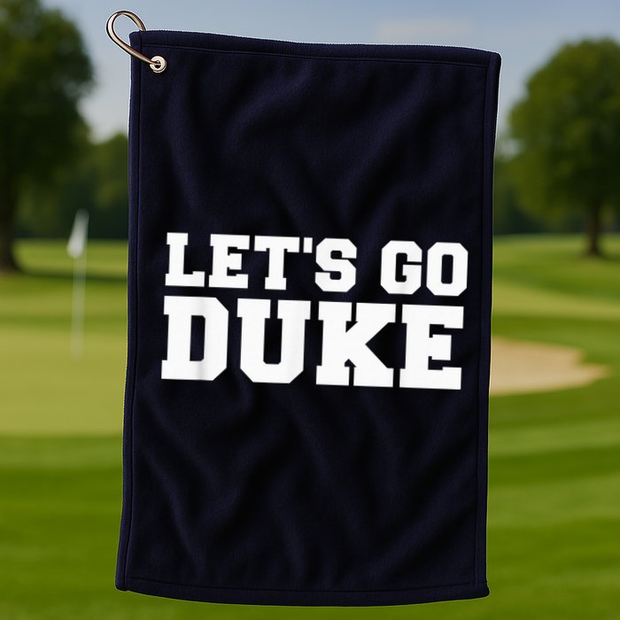 Let's Go Duke Golf Towel