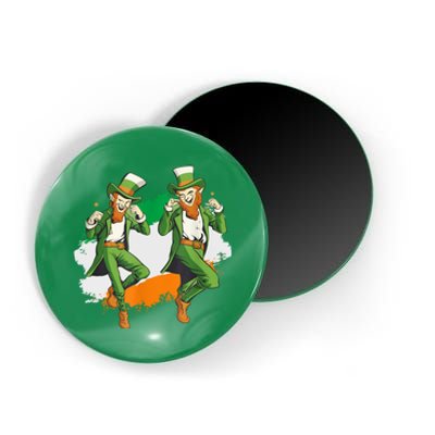 Leprechaun Gridy Dance St Patricks Day Magnet