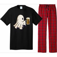 Little Ghost Drinking Beer Funny Halloween Costume Pajama Set